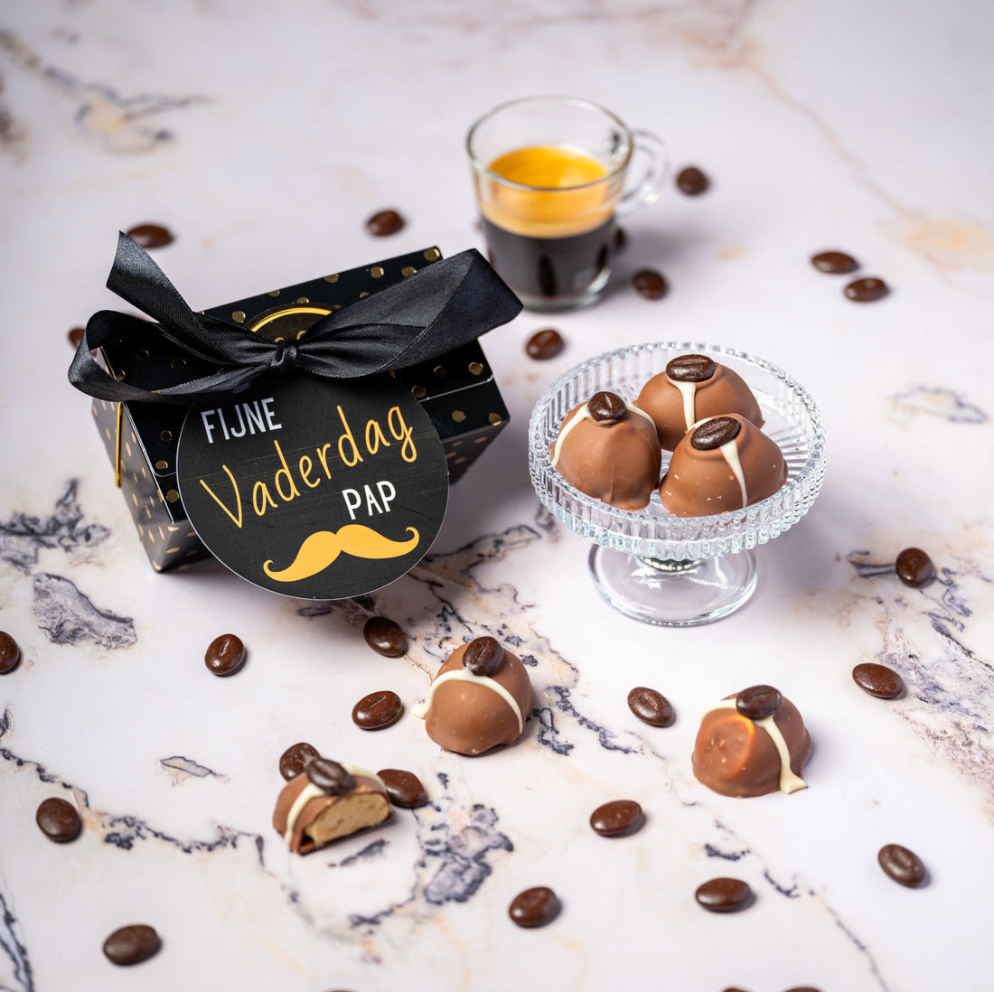 Slagroomtruffels als Vaderdag cadeau: handgemaakt en per post
