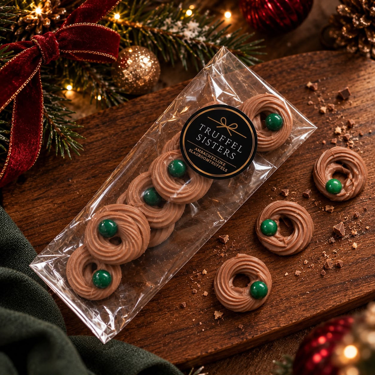Melkchocolade Kerstkransjes