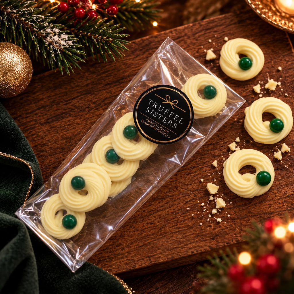 Witte chocolade Kerstkransjes