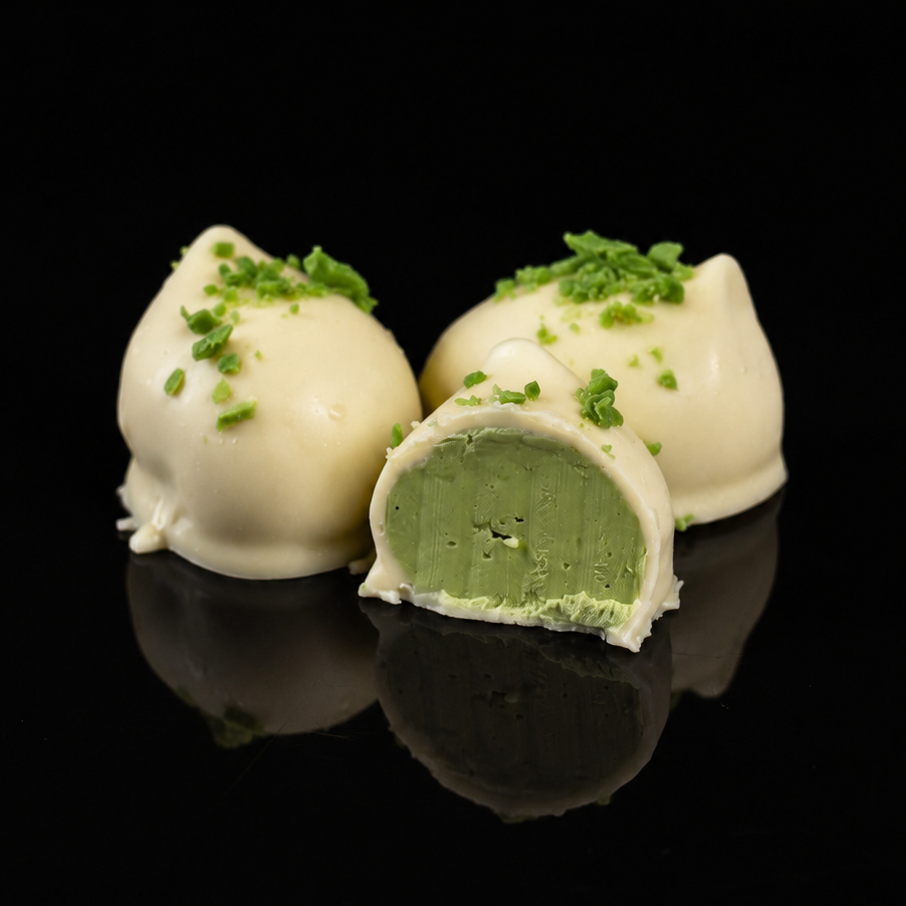 Matcha Yuzu slagroomtruffel